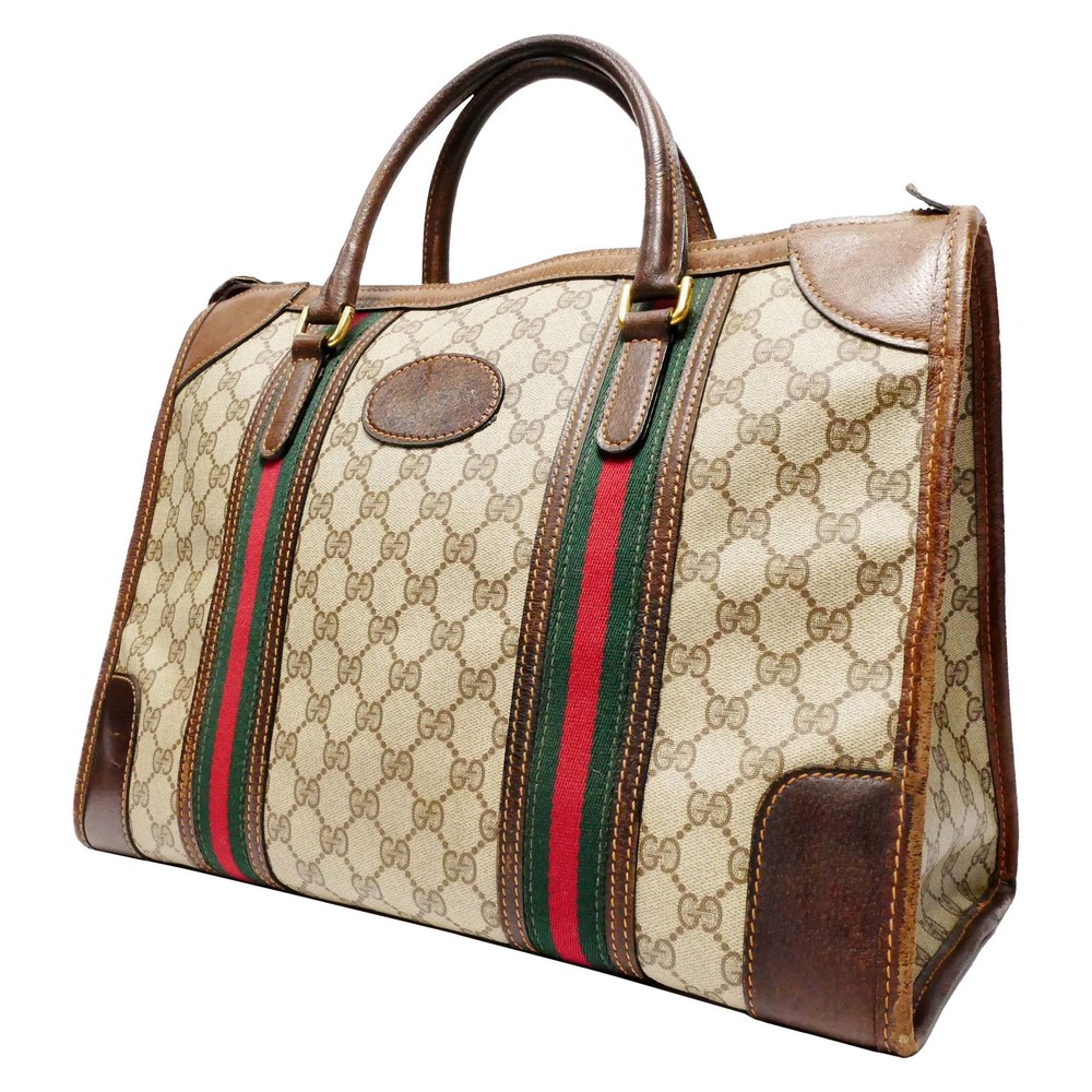 Gucci Beige and Brown Monogram Men's Bag